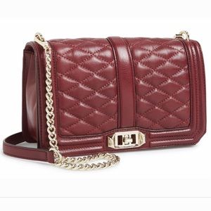 Rebecca Minkoff Burgundy Leather Crossbody Bag
